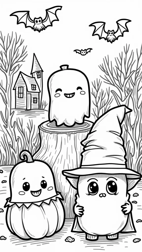 squishmallow halloween coloring pages